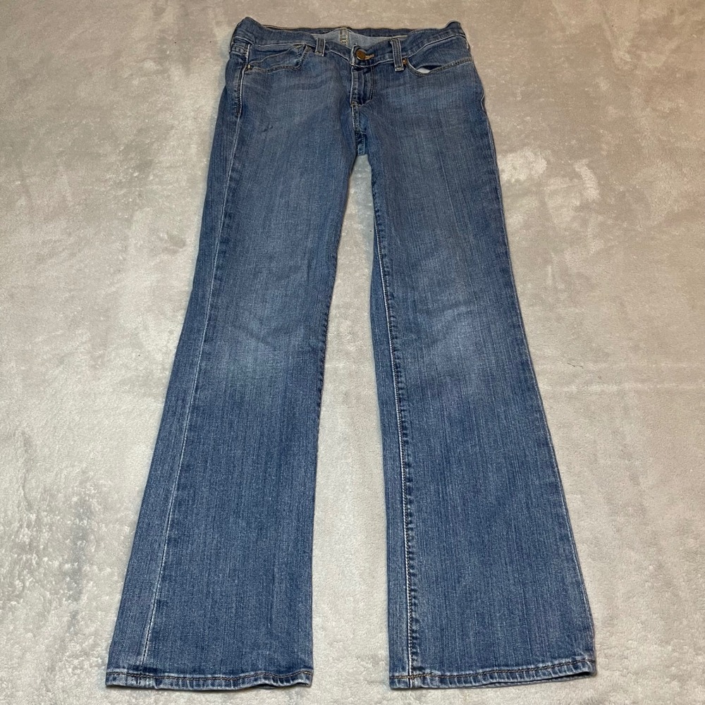 Old Navy The Flirt Jeans Womens 4 Short Blue Denim Low Rise Bootcut Stretch Y2K